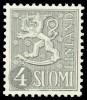 Finland 1958 - Coat of arms lion type m54 4mk grey FDC