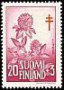 Suomi 1958 - Tuberkuloosi 1958 2/3 - 20mk + 3mk Puna-apila