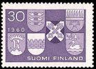 Finland 1960 - Arms of Six New Towns FDC