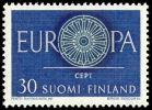 Suomi 1960 - Eurooppa CEPT 1960 1/2 30mk Suomi 1960 - Eurooppa CEPT 1960 1/2 30mk