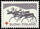 Suomi 1960 - Punainen Risti 1960 1/3 - 10mk + 2mk Porotokka Suomi 1960 - Punainen Risti 1960 1/3 - 10mk + 2mk Porotokka