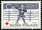 Finland 1960 - Red Cross 1960 2/3 - 20mk + 3mk Sami with lasso