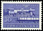 Finland 1962 - Centenary of the Finnish State Railways 2/3 30mk