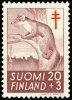 Finland 1962 - Anti tuberculosis 1962 2/3 - 20mk + 3mk European Pine Marten