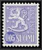 Finland 1972 - Coat of arms lion type m63 0,05mk violet blue type x II bkl