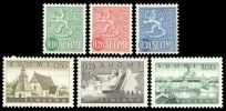 Suomi 1963 - Yleismerkit 2.1.1963 0,10 0,20 0,30 0,50 0,75 1,00 FDC (6)