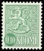 Suomi 1963 - Leijonamalli m63 0,10mk vihreä tyyppi x I Suomi 1963 - Leijonamalli m63 0,10mk vihreä tyyppi x I