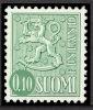 Finland 1968 - Coat of arms lion type m63 0,10 mk green type x II