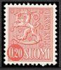 Suomi 1967 - Leijonamalli m63 0,20mk punainen tyyppi x II Suomi 1967 - Leijonamalli m63 0,20mk punainen tyyppi x II