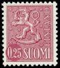 Suomi 1963 - Leijonamalli m63 0,25mk lila tyyppi x I Suomi 1963 - Leijonamalli m63 0,25mk lila tyyppi x I