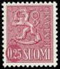 Finland 1963 - Coat of arms lion type m63 0,25mk lilac type x I