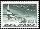 Suomi 1963 - Lentoliikenne ja Finnair 40 v 1/2 - 0,35mk Convair Metropolitan