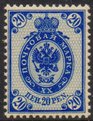 Suomi 1906 - 20p sininen A I kotkamerkki 1901-1911 - Kirjapainojulkaisu I Ber Suomi 1906 - 20p sininen A I kotkamerkki 1901-1911 - Kirjapainojulkaisu I Ber