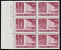 Finland 1942 - N:o block of six 595-12-1943 9 mk Post office Helsinki