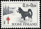 Suomi 1965 - Tuberkuloosi 1965 2/3 - 0,25 + 0,04mk Karjalan karhukoira