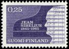 Suomi 1965 - Jean sibeliuksen syntymästä 100 v 1/2 0,25 mk