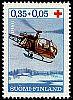 Suomi 1966 - Punainen Risti 1966 3/3 - 0,35 mk + 0,05mk Pelastushelikopteri Suomi 1966 - Punainen Risti 1966 3/3 - 0,35 mk + 0,05mk Pelastushelikopteri