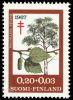 Suomi 1967 - Tuberkuloosi 1967 1/3 - 0,20 + 0,03mk Rauduskoivu Suomi 1967 - Tuberkuloosi 1967 1/3 - 0,20 + 0,03mk Rauduskoivu