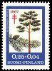 Finland 1967 - Anti tuberculosis 1967 2/3 - 0,25 + 0,04mk Pine