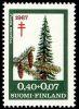 Suomi 1967 - Tuberkuloosi 1967 3/3 - 0,40 + 0,07mk Kuusi Suomi 1967 - Tuberkuloosi 1967 3/3 - 0,40 + 0,07mk Kuusi