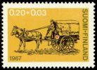 Finland 1967 - Red Cross 1967 1/3 - 0,20 + 0,03mk Horse-drawn Ambulance