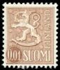 Finland 1968 - Coat of arms lion type m63 0,01mk brown