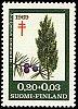 Suomi 1969 - Tuberkuloosi 1969 1/3 - 0,20 + 0,03mk Kataja Suomi 1969 - Tuberkuloosi 1969 1/3 - 0,20 + 0,03mk Kataja