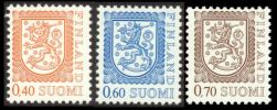 Suomi 1975 - Leijonamalli m75 0,40mk + 0,60mk + 0,70mk FDC