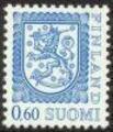 Finland 1975 - Coat of arms lion type m75 0,60mk blue type I Ay