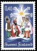 Finland 1975 - Christmas stamp 1975 - Boys as Three Kings and Herod block of four FDC