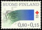 Suomi 1977 - Punainen Risti 1977 2/3 - 0,80 + 0,15mk Yhdyskuntatyö Suomi 1977 - Punainen Risti 1977 2/3 - 0,80 + 0,15mk Yhdyskuntatyö
