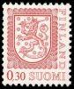 Finland 1977 - Coat of arms lion type m75 0,30mk red type I