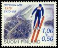 Suomi 1977 - Hiihdon MM-kisat Lahdessa 2/2 - 1,00 + 0,50mk