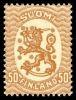 Suomi 1917 - Saarisen malli m17, 50p vaaleanruskea ilman vesileimaa