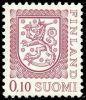 Finland 1978 - Coat of arms lion type m75 0,10 mk lilac type I Ay