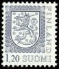 Finland 1979 - Coat of arms lion type m75 1,20mk dark blue type I