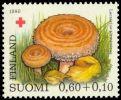 Finland 1980 - Red Cross 1980 Mushrooms 1/3 - 0,60 + 0,10mk Woolly milkcap