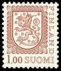 Suomi 1989 - Leijonamalli m75 1,00mk pun.ruskea tyyppi II Ax Suomi 1989 - Leijonamalli m75 1,00mk pun.ruskea tyyppi II Ax