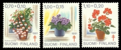 Suomi 1981 - Tuberkuloosi 1981 kukkia FDC