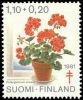 Suomi 1981 - Tuberkuloosi 1981 kukkia 3/3 - 1,10 + 0,20mk Pelargonia