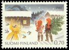 Suomi 1981 - Joulupostimerkki 1981 1/2 - 0,70 mk Kuusenhaku Suomi 1981 - Joulupostimerkki 1981 1/2 - 0,70 mk Kuusenhaku