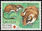 Suomi 1982 - Punainen risti 1982 1/3 - 0,90 + 0,10mk Tammihiiri Suomi 1982 - Punainen risti 1982 1/3 - 0,90 + 0,10mk Tammihiiri