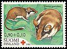 Finland 1982 - Red Cross 1982 1/3 - 0,90 + 0,10mk Garden Dormouse