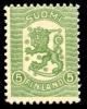 Finland 1918 - Coat of arms lion Vaasa type m18 5 p green