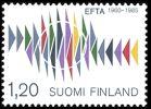 Suomi 1985 - EFTA 25 v nelilö FDC