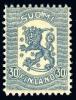 Finland 1918 - Coat of arms lion Vaasa type m18 30 p grn. blue