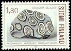 Suomi 1986 - Geologia 1/3 - 1,30 mk pallograniitti Suomi 1986 - Geologia 1/3 - 1,30 mk pallograniitti