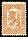 Finland 1918 - Coat of arms lion Vaasa type m18 50 p reddish brown