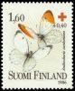 Finland 1986 - Red Cross 1986 Butterflies 1/3 - 1,60 + 0,40mk Orange tip