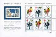 Suomi 1992 - Joulumerkki 1992-1993 Linnut pienoisarkki Suomi 1992 - Joulumerkki 1992-1993 Linnut pienoisarkki